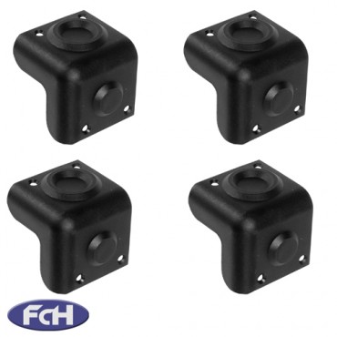 Plastic Black Stacking Corners - Pack of 4